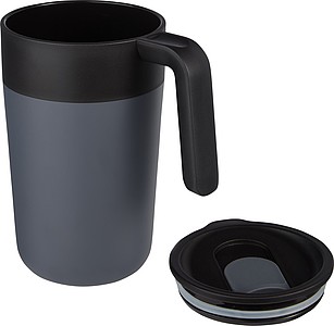 Nordia 400 ml double-wall recycled mug