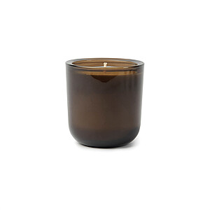 Nordic essence scented candle small, off white, dark brown