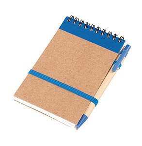 Note book made out of recycled paper/cardboard,colour blue