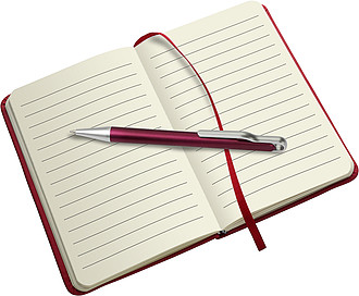 Note book with a soft PU coverBlue