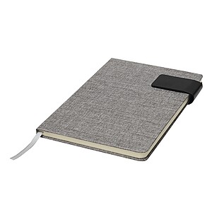 Notebook, in DIN A5 size, grey