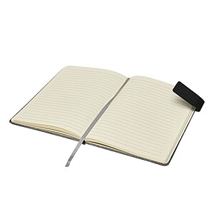 Notebook, in DIN A5 size, grey