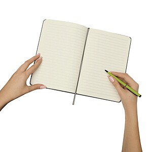 Notebook, in DIN A5 size, grey