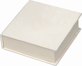Notepad made from recycled milk carton