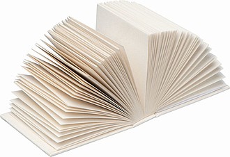 Notepad made from recycled milk carton