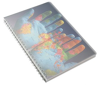 Notepads in a plastic cover