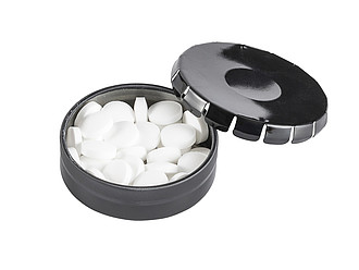 Novel mint tin, approximately 60 sugar free mints