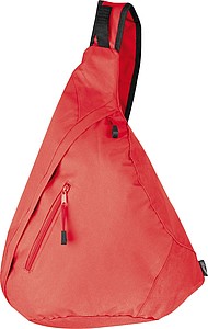 Nylon backpack, red
