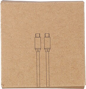 Nylon charging cable Jacob, white