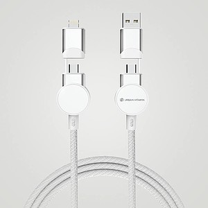 Oakland RCS recycled plastic 6-in-1 fast charging 45W cable