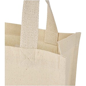 Odessa 220 g/m2 GRS recycled cotton mini gusset tote bag 9L, natural