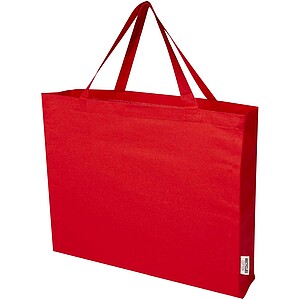 Odessa 220 g/m2 GRS recycled cotton tote bag 40L, red