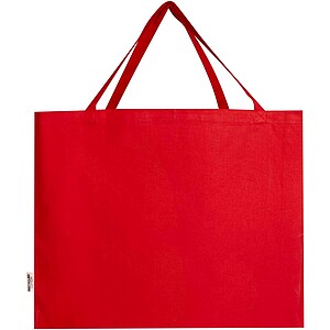 Odessa 220 g/m2 GRS recycled cotton tote bag 40L, red