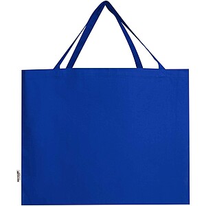 Odessa 220 g/m2 GRS recycled cotton tote bag 40L, royal blue