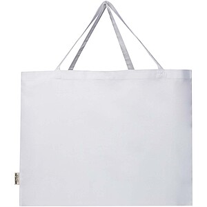 Odessa 220 g/m2 GRS recycled cotton tote bag 40L, white