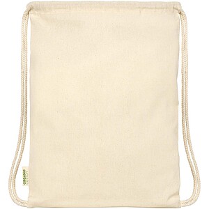 Odisha 100 g/m2 OCS organic drawstring bag 5L, natural