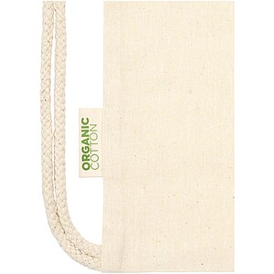 Odisha 100 g/m2 OCS organic drawstring bag 5L, natural