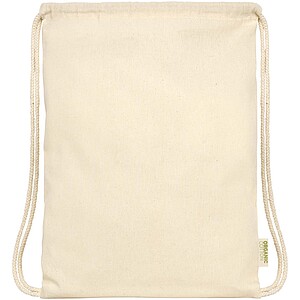Odisha 100 g/m2 OCS organic drawstring bag 5L, natural