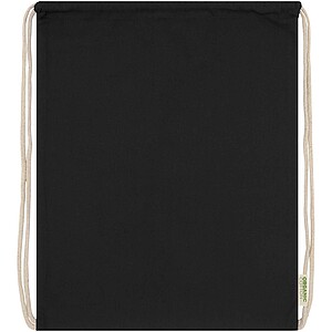 Odisha 140 g/m2 OCS organic drawstring bag 5L, black