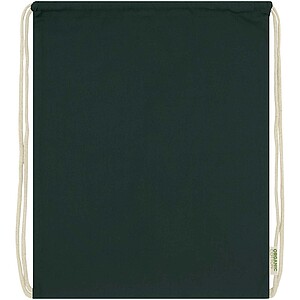 Odisha 140 g/m2 OCS organic drawstring bag 5L, dark green