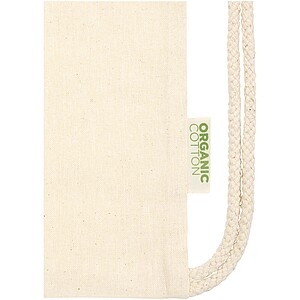 Odisha 140 g/m2 OCS organic drawstring bag 5L, natural