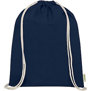 Odisha 140 g/m2 OCS organic drawstring bag 5L, navy