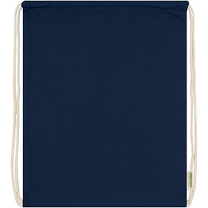 Odisha 140 g/m2 OCS organic drawstring bag 5L, navy