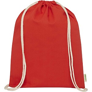 Odisha 140 g/m2 OCS organic drawstring bag 5L, red