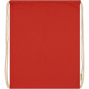 Odisha 140 g/m2 OCS organic drawstring bag 5L, red