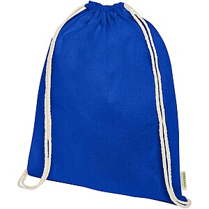 Odisha 140 g/m2 OCS organic drawstring bag 5L, royal blue