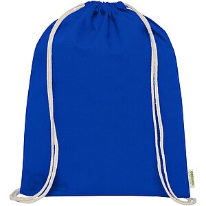 Odisha 140 g/m2 OCS organic drawstring bag 5L, royal blue