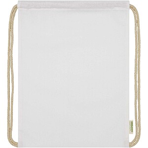Odisha 140 g/m2 OCS organic drawstring bag 5L, white