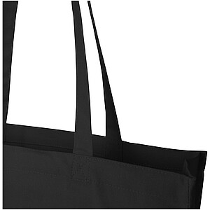Odisha 180 g/m2 OCS organic full gusset tote bag 14L, black