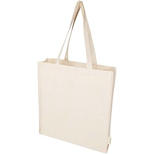 Odisha 180 g/m2 OCS organic full gusset tote bag 14L, natural