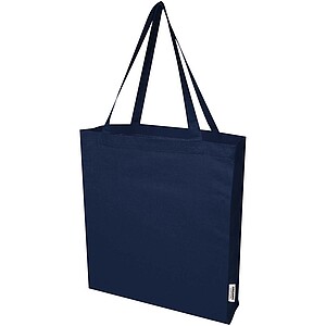 Odisha 180 g/m2 OCS organic full gusset tote bag 14L, navy