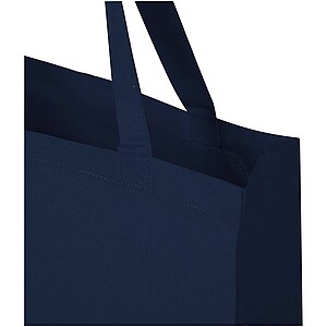 Odisha 180 g/m2 OCS organic full gusset tote bag 14L, navy