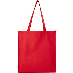Odisha 180 g/m2 OCS organic full gusset tote bag 14L, red
