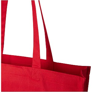 Odisha 180 g/m2 OCS organic full gusset tote bag 14L, red