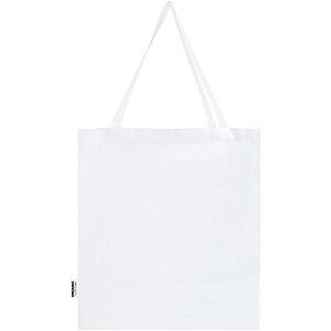 Odisha 180 g/m2 OCS organic full gusset tote bag 14L, white