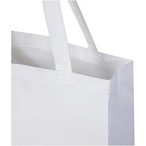 Odisha 180 g/m2 OCS organic full gusset tote bag 14L, white