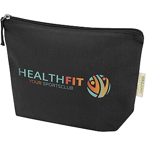 Odisha 180 g/m2 OCS organic toiletry bag 1L, black