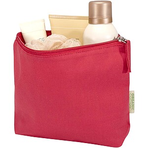 Odisha 180 g/m2 OCS organic toiletry bag 1L, red