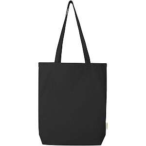 Odisha 180 g/m2 OCS organic wide bottom tote bag 11L, black