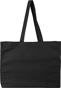 Oeko-Tex® cotton (180 gsm) shopping bag Malina, black