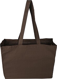 Oeko-Tex® cotton (180 gsm) shopping bag Malina, brown