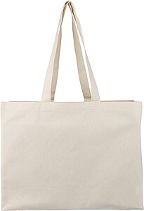Oeko-Tex® cotton (180 gsm) shopping bag Novi, khaki
