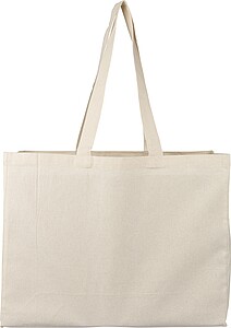 Oeko-Tex® cotton (180 gsm) shopping bag Novi, khaki