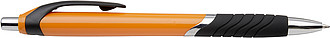 Olympic pen with blue ink.Orange