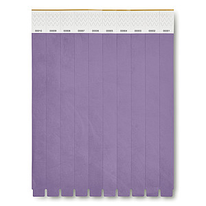 One sheet of 10 event wristbands. DuPont ™ Tyvek® 19mm wide.