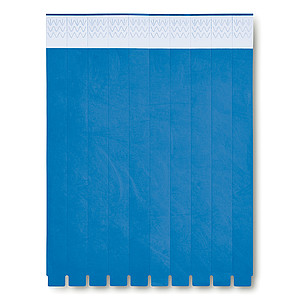 One sheet of 10 event wristbands. DuPont ™ Tyvek® 19mm wide.